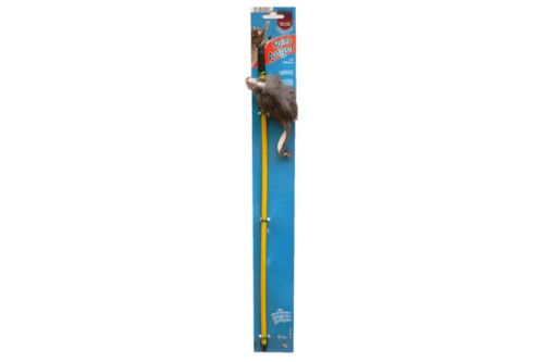 Interactive 50cm cat toy featuring a dangling mouse to engage and stimulate your cat's natural hunting instincts.