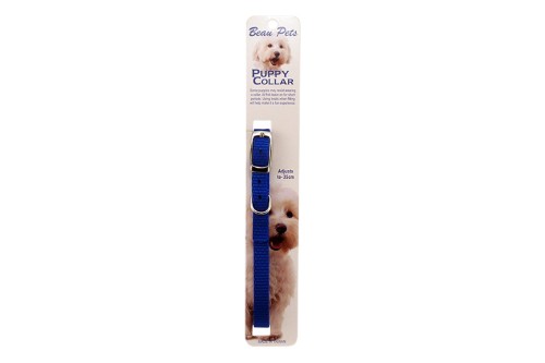 Puppy Collar- Nylon  Blue 10mm Collar