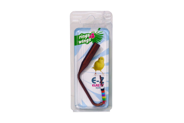 Colorful silicone leg rings for finches, ensuring comfort, easy tracking, and identification in a 16-pack kit.