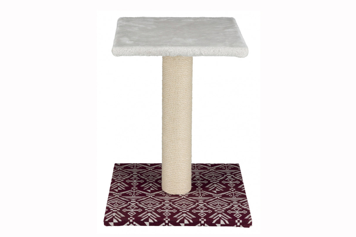 Light lilac Cat Scratcher Corletta 40cm with sisal and fleece, perfect for encouraging healthy scratching and play.