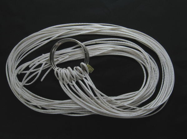 Chic white 2-ring belt, perfect for elevating any outfit with its modern design and durable, adjustable fit.
