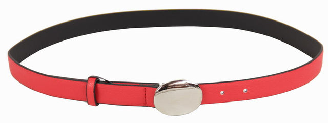 Vibrant red adjustable belt 2x5x105cm, perfect for enhancing style and ensuring comfort for any occasion.