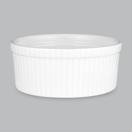 Wilkie Brothers 12x5cm ramekin in new bone porcelain, versatile for sauces, desserts, and oven-safe dining experiences.