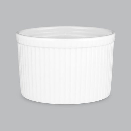 Stylish 10x7cm ramekin by Wilkie Brothers, crafted from durable new bone porcelain, ideal for serving individual dishes.