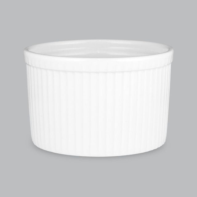 Stylish 10x7cm ramekin by Wilkie Brothers, crafted from durable new bone porcelain, ideal for serving individual dishes.