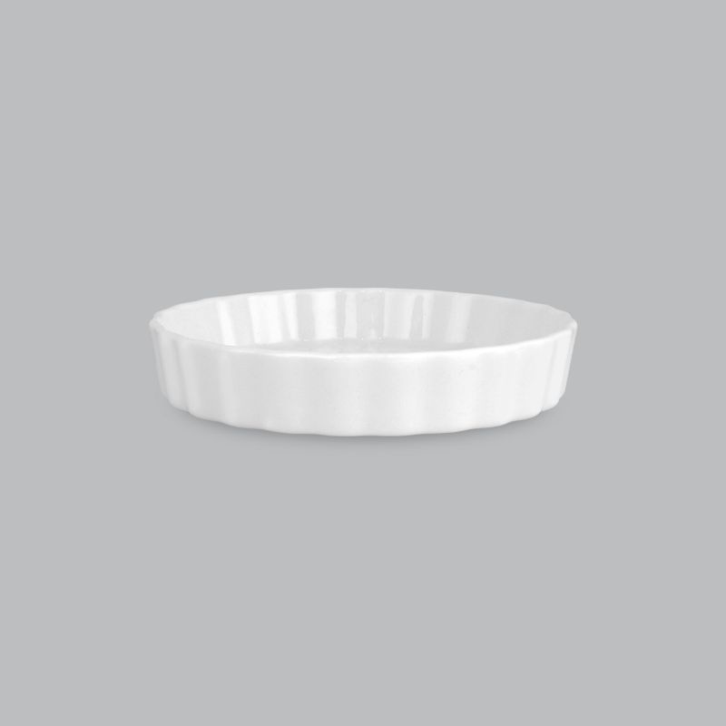 Quiche Dish 12.5 x 2cm - New Bone- Wilkie Brothers