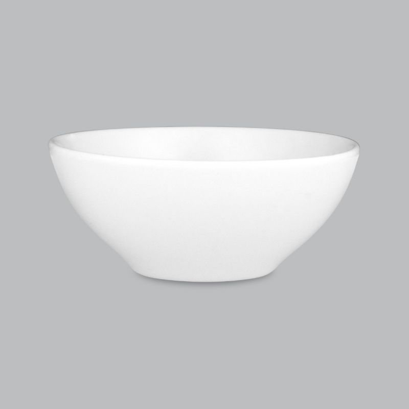 Round white porcelain sauce bowl by Wilkie Brothers, 9x4cm, stylish and practical for serving sauces and dips.