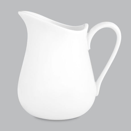 Elegant 500ml Milk Jug in timeless white new bone porcelain, perfect for serving milk or sauces at any occasion.