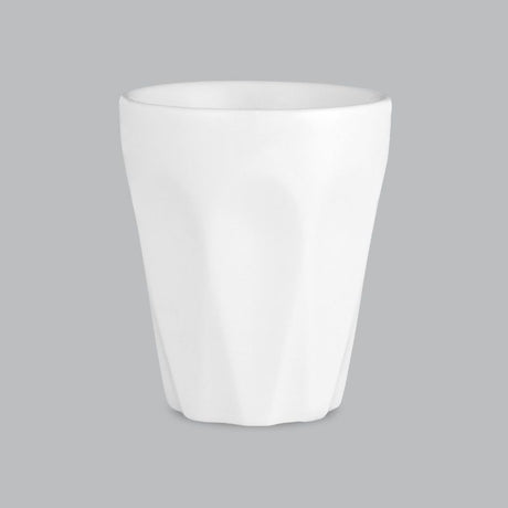 Elegant 90ml espresso cup in new bone porcelain, perfect for daily use and dishwasher safe for easy cleaning.