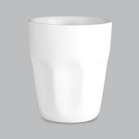 Elegant 200ml white latte cup made of durable new bone porcelain, perfect for hot beverages and dishwasher safe.