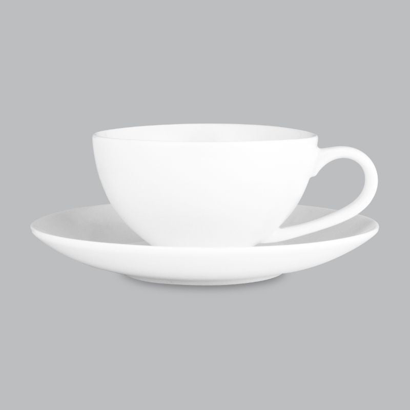 Coupe Cup&Saucer 250ml - New Bone- Wilkie Brothers