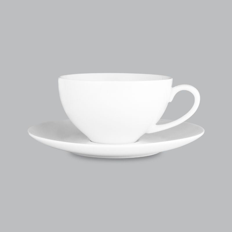 Cap Cup & Saucer 320ml - New Bone- Wilkie Brothers