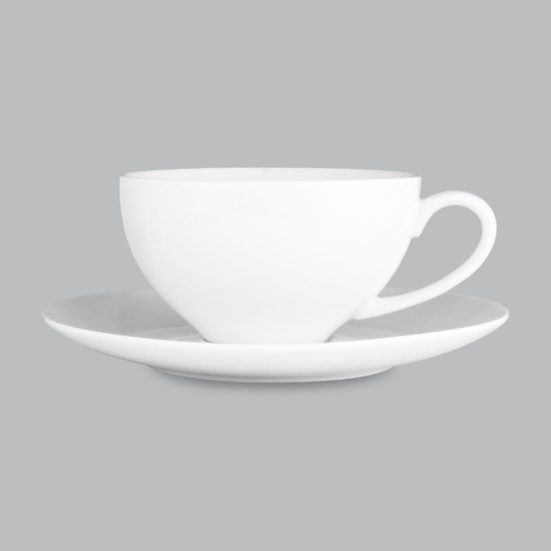 Breaky Cup&Saucer 400ml New Bone- Wilkie Brothers