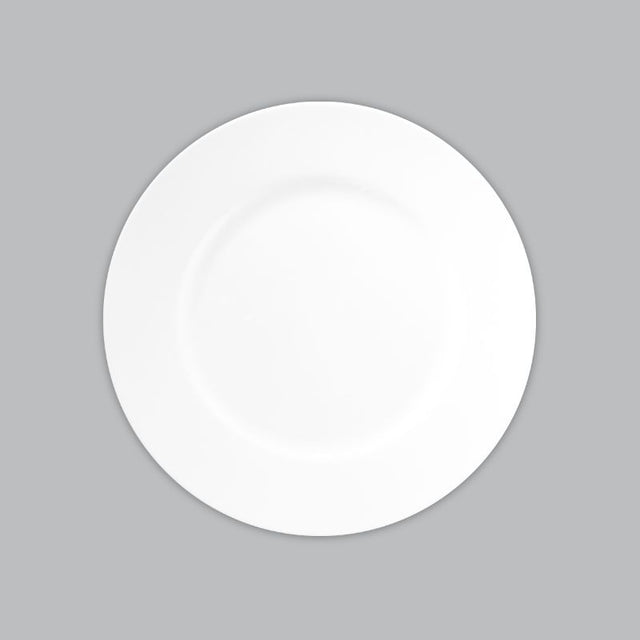 Rim Side Plate 19cm from Wilkie Brothers, crafted from durable new bone porcelain with a timeless white design.