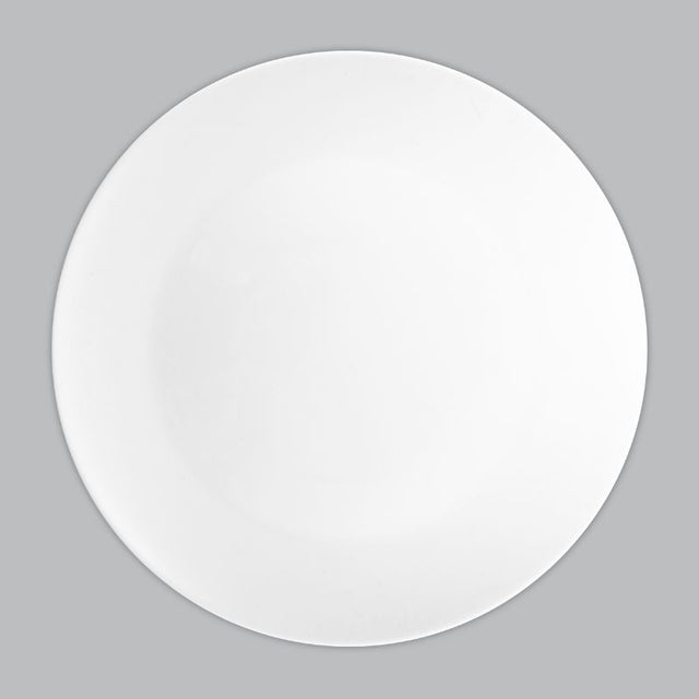 Coupe Dinner Plate 27.5cm by Wilkie Brothers, crafted from durable new bone porcelain with a timeless white design.