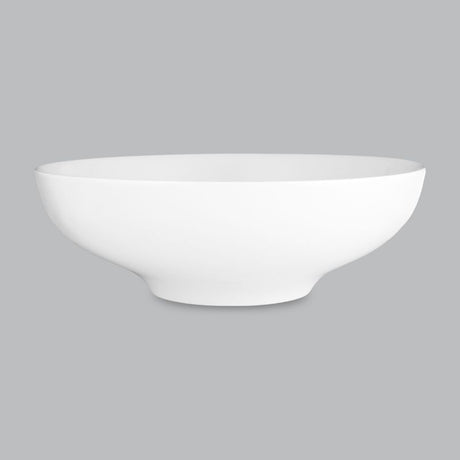 Coupe Bowl 20cm by Wilkie Brothers, crafted from new bone porcelain, ideal for soups, salads, or desserts; dishwasher and microwave safe.