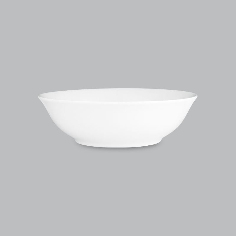 15cm white new bone porcelain soup/cereal bowl from Wilkie Brothers, perfect for everyday use and elegant dining.