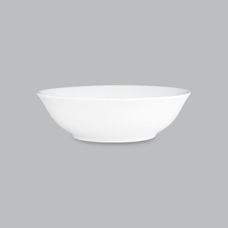 15cm white new bone porcelain soup/cereal bowl from Wilkie Brothers, perfect for everyday use and elegant dining.