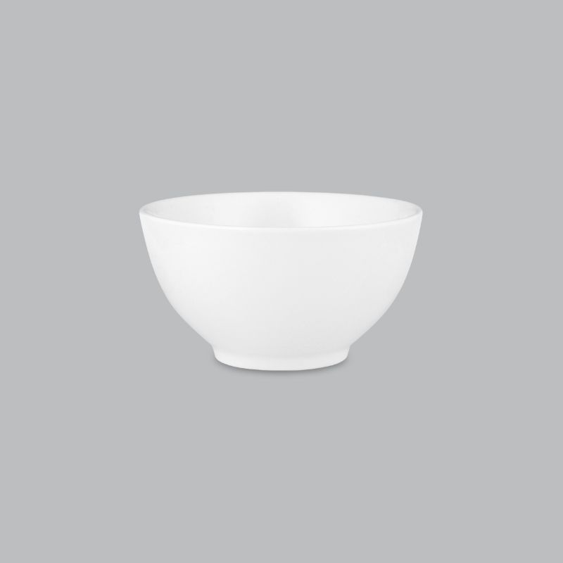 Elegant 10cm new bone porcelain rice bowl by Wilkie Brothers, perfect for any table setting and dishwasher safe for easy cleanup.