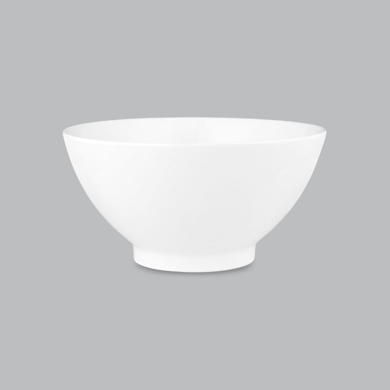 Elegant 15cm rice bowl in new bone porcelain, durable, lightweight, and dishwasher safe for versatile dining experiences.