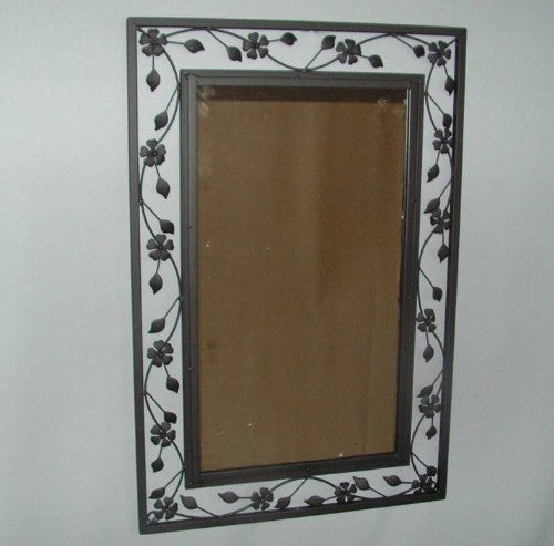 Rectangular black mirror (50 x 75cm) adds elegance and functionality, perfect for enhancing any room's decor.