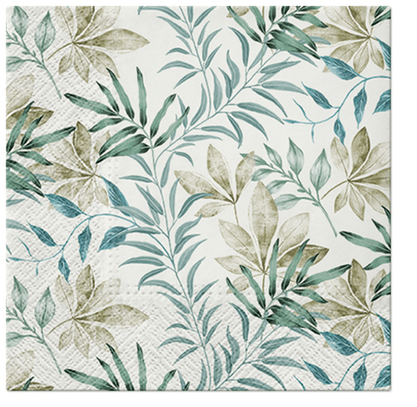 33cm Paw Lunch Napkins in a pack of 20, featuring vibrant, themed patterns; eco-friendly, 3-ply, perfect for stylish dining.