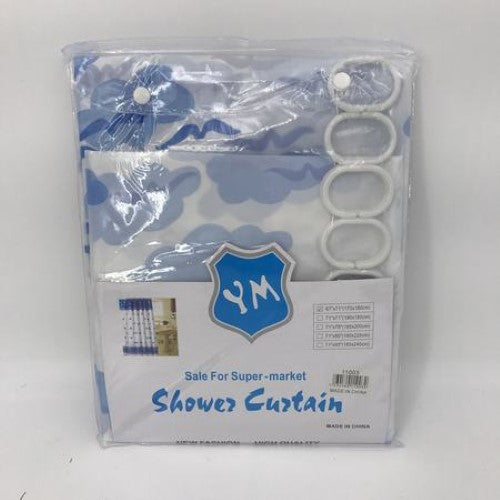 Elegant water-resistant shower curtain set (1.7x1.8m) with rust-proof grommets, perfect for stylish bathroom upgrades.
