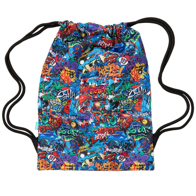 Spencil Street Art Drawstring Sports Bag