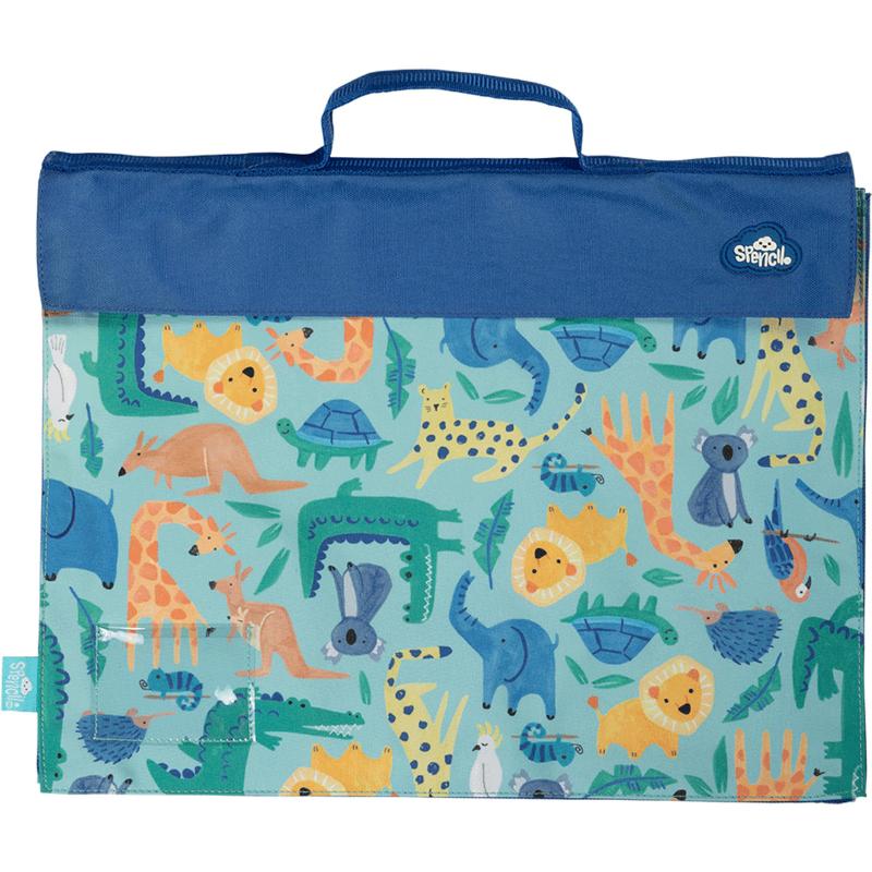 Spencil Safari Puzzle Library Bag Large 250 X 370mm