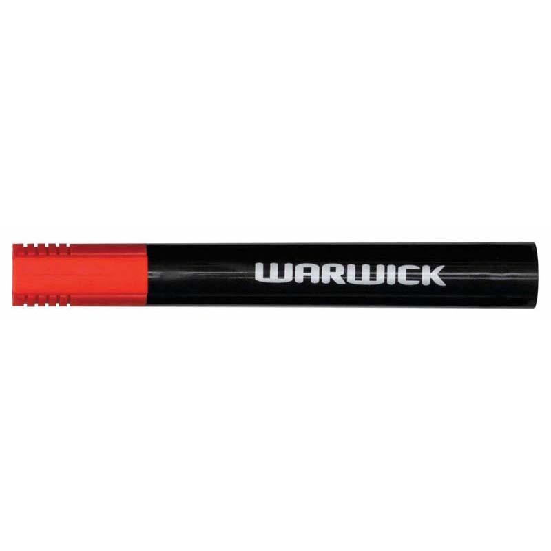 Red bullet tip permanent markers in a box of 12, ideal for vibrant markings on various surfaces. Non-toxic and versatile.