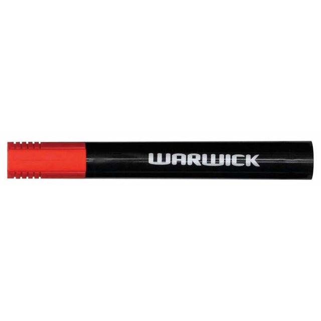 Red bullet tip permanent markers in a box of 12, ideal for vibrant markings on various surfaces. Non-toxic and versatile.