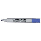 Warwick Whiteboard Marker set with four bullet-tip dry erase markers in black, blue, red, and green, ideal for vibrant writing.