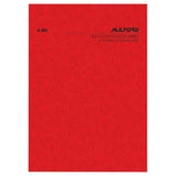 Milford A4 account book with four money columns, limp cover, 26 durable pages for effective financial management.