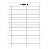 Collins A5 tax invoice pad with 50 leaves, no carbon needed, left side binding for easy organization and legible transactions.