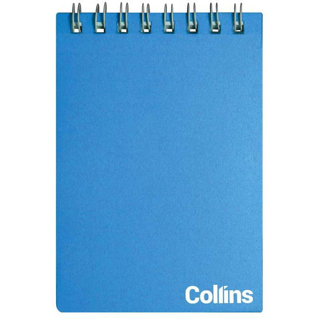 Compact ice blue notebook with 48 ruled pages, durable spiral binding, and protective polyprop cover, perfect for on-the-go note-taking.