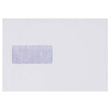 Croxley C5E Window Seal Easi Wallet Envelopes in white, 250 count, ideal for A5 and folded A4 mailing with secure seal.