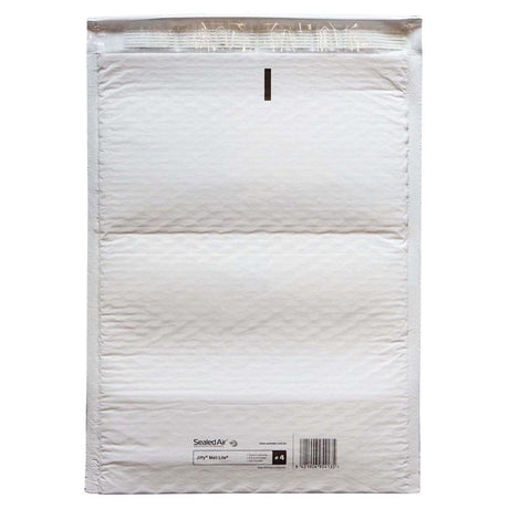 Jiffy Mail Lite Bag Size 4, 232x340mm, eco-friendly bubble bag for shipping fragile items securely and sustainably.