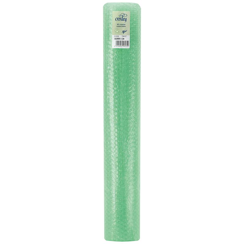 Croxley Bubblewrap 650mmx3m roll, durable protective packaging for safe packing, shipping, and storage of fragile items.