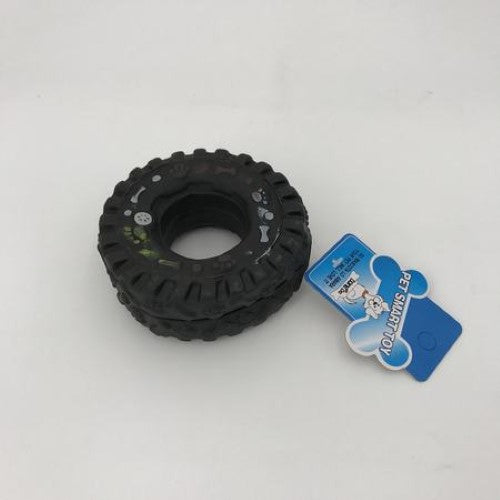 Colorful set of 12 tyre-shaped dog toys for safe, engaging play and healthy chewing habits, perfect for all dog sizes.