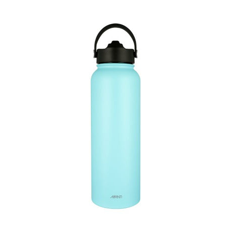 Avanti HydroSport 1.1L blue sipper bottle with vacuum insulation, keeping drinks cold for 24 hrs and hot for 12 hrs.