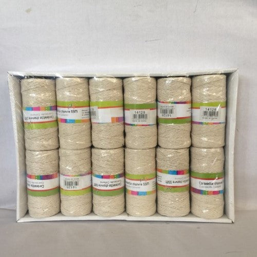 Premium 75g twine rope in a box of 12 rolls, ideal for crafting, gardening, and packaging with eco-friendly durability.