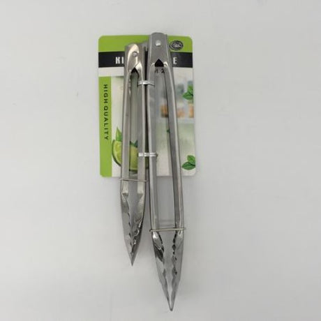 High-quality stainless steel tongs for cooking, grilling, and serving; ergonomic, heat-resistant, and dishwasher safe.
