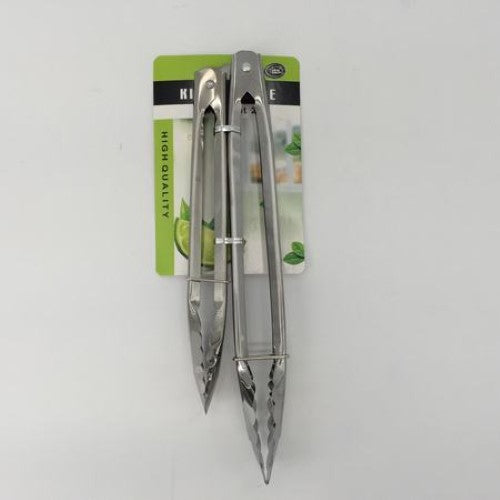 High-quality stainless steel tongs for cooking, grilling, and serving; ergonomic, heat-resistant, and dishwasher safe.