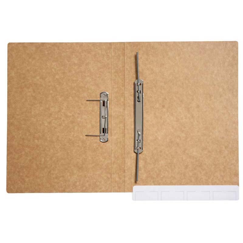 Codafile File Standard Fitted Spiral Spring Clip Box in white, holding documents securely with a pre-fitted spiral spring clip.