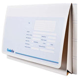 Codafile Wallet With Flap Lateral Box 20 in crisp white, designed for organizing up to 35mm of documents efficiently.