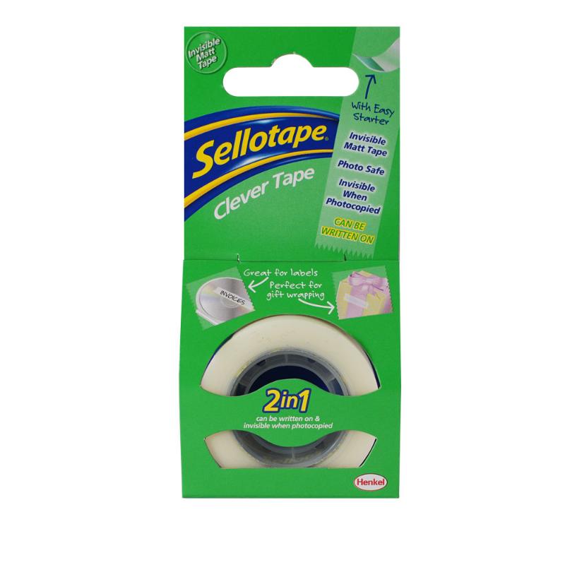 Sellotape Clever Tape Boxed 18mmx25m