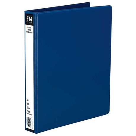 Light blue A4 binder with a 26mm ring, holds 200 sheets, made of durable polypropylene for stylish organization.