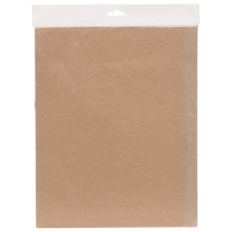 Kraft A4 file folders in a 10-pack, featuring a short front panel and two slits for secure fasteners, perfect for organization.