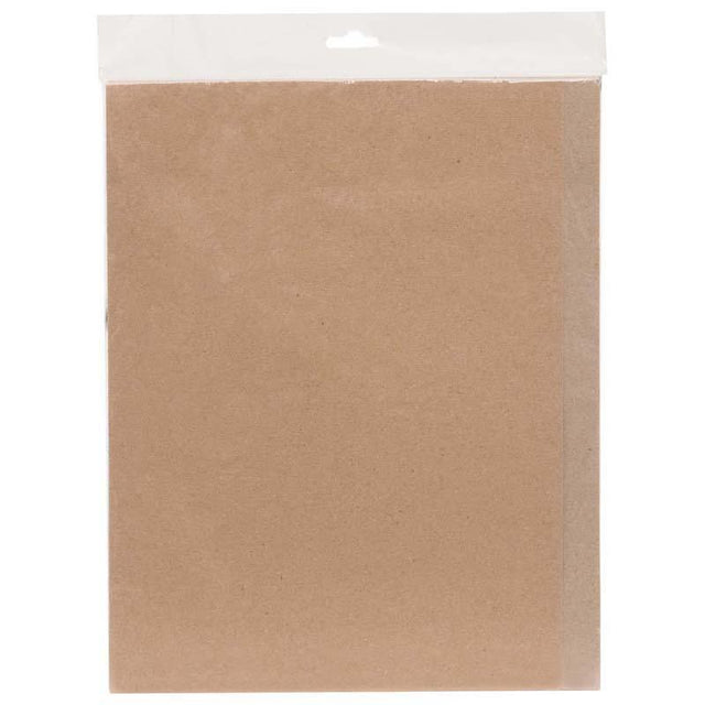 Kraft A4 file folders in a 10-pack, featuring a short front panel and two slits for secure fasteners, perfect for organization.
