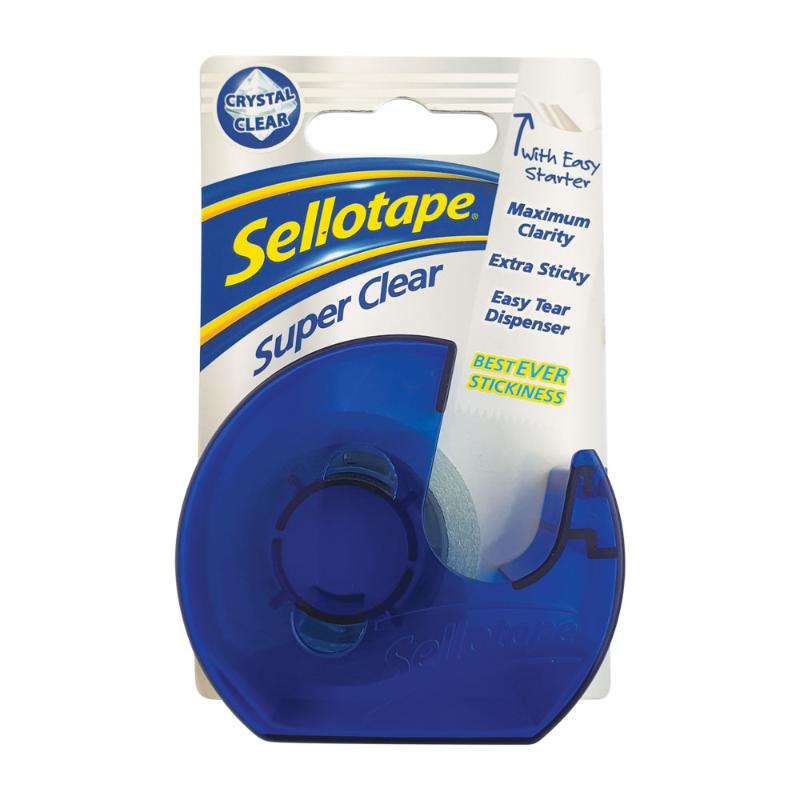 Sellotape Super Clear on Dispenser 18mmx15m